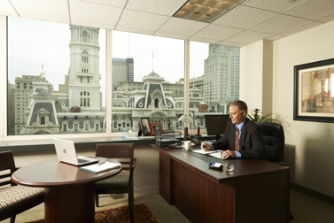 Professional office with advisor